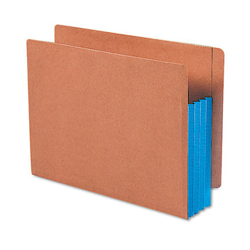 Smead® Redrope Drop-front End Tab File Pockets With Fully Lined Colored Gussets, 3.5" Expansion, Letter Size, Redrope-blue, 10-box freeshipping - TVN Wholesale